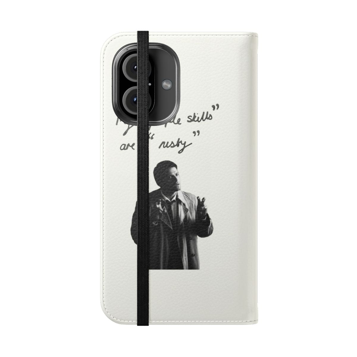 Supernatural "Rusty People Skills" Quote Flip Cover Phone/iPod Case - Folded Front