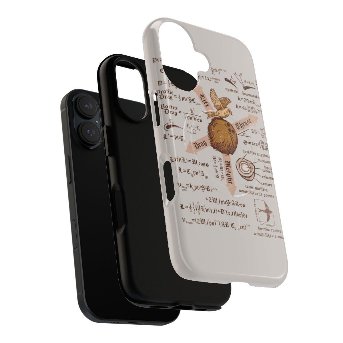 Magnetic tough phone case with Monty Python and the Holy Grail inspired design - Layers