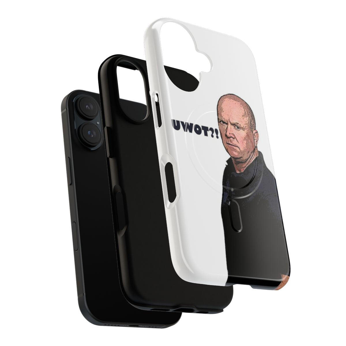 Tough magnetic phone case with image of Steve McFadden as Phil Mitchell from the BBC TV series EastEnders - Layers