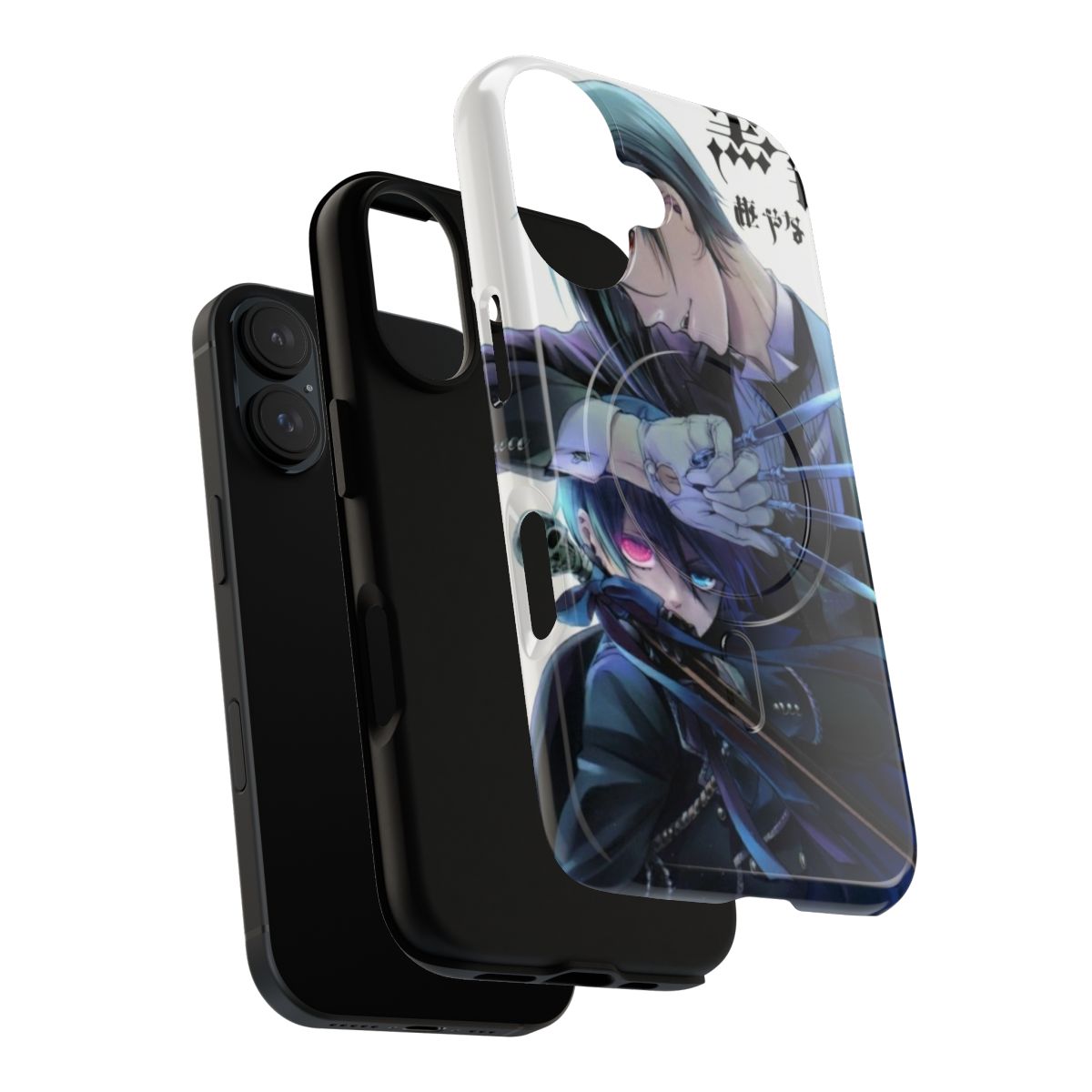 Magnetic tough phone case featuring the Black Butler anime series - Layers