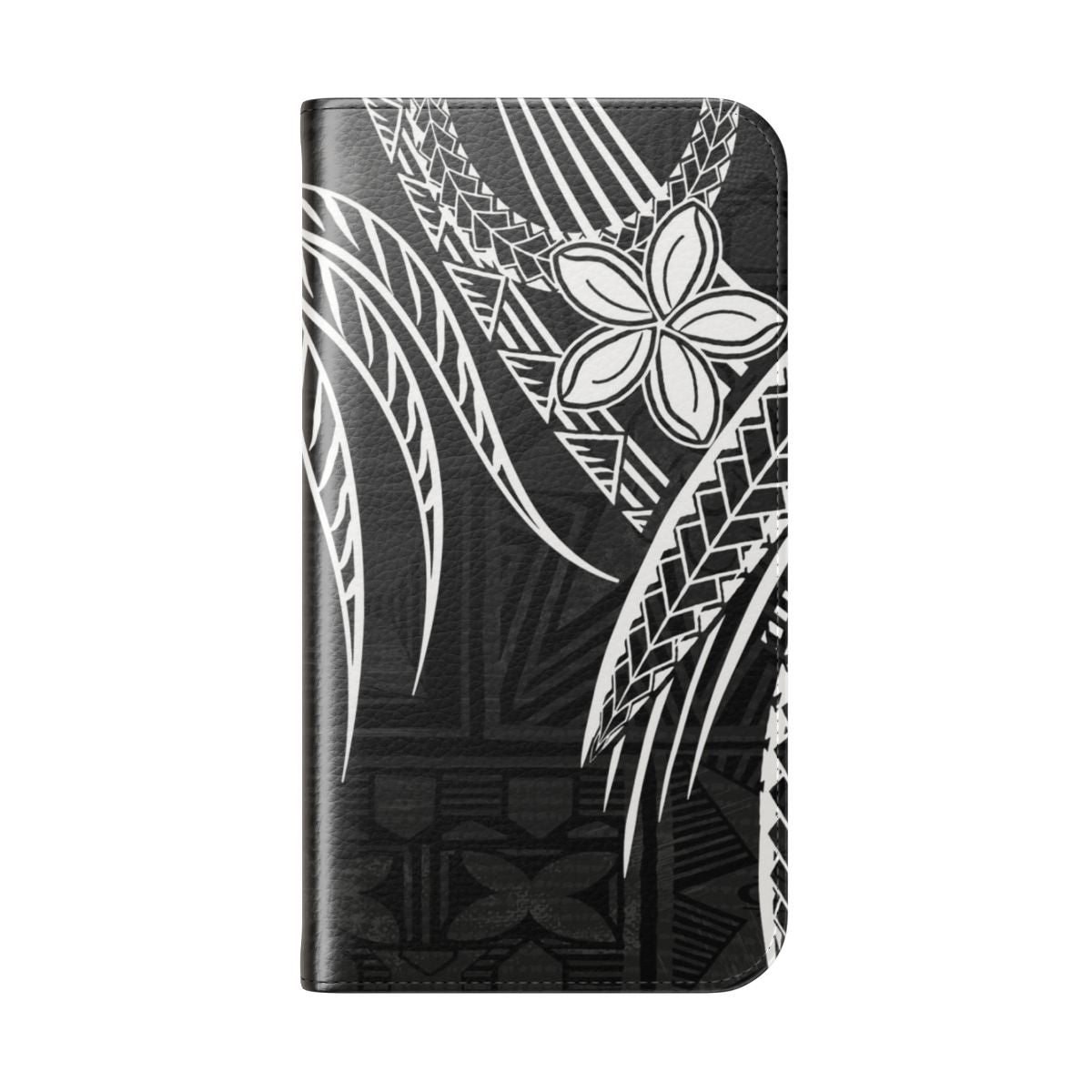 Vintage Samoan-Inspired Tapa Print Phone Case Cover - Folded Back