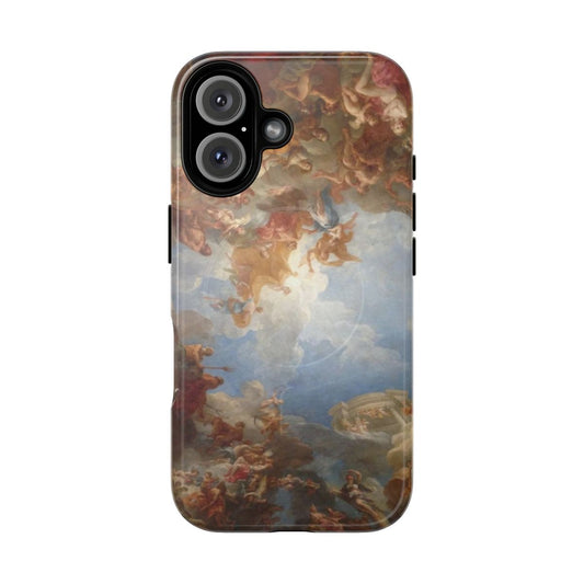 Ornate decorative art inspired by the famous ceiling of Versailles Palace, featured on a durable magnetic phone case.