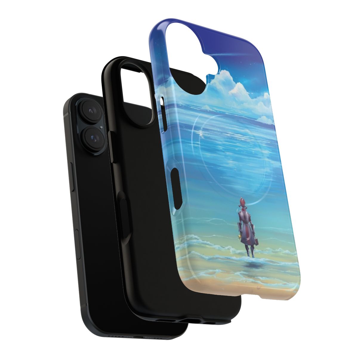 Coastal seascapes phone case featuring beautiful beach and ocean imagery for Mass Effect fans - Layers