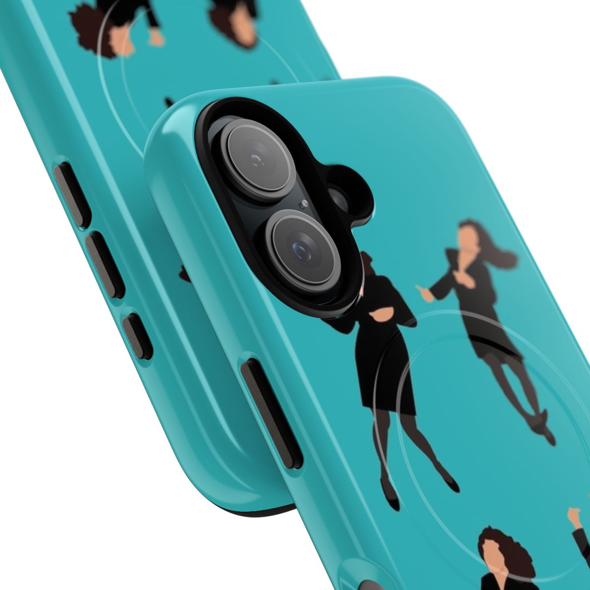 Magnetic phone case with Elaine Benes dancing design from Seinfeld - Detail