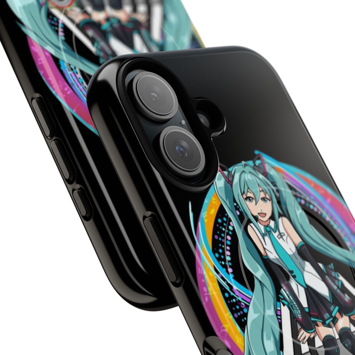 Stylish Hatsune Miku inspired Vocaloid anime and manga phone case - Detail