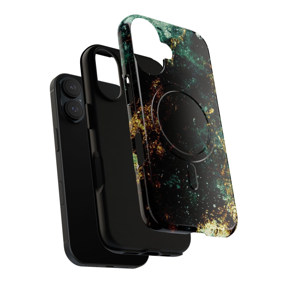 Abstract phone case with magnetic, tough design - Layers