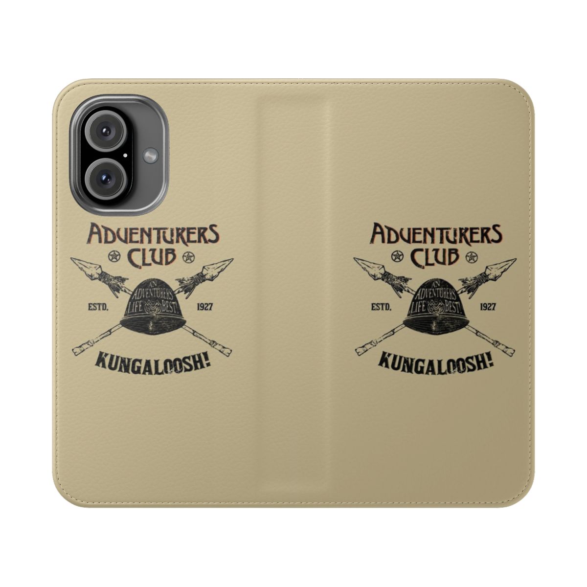 Adventurer's Themed Flip Cover Phone Case with Disney Inspired Design