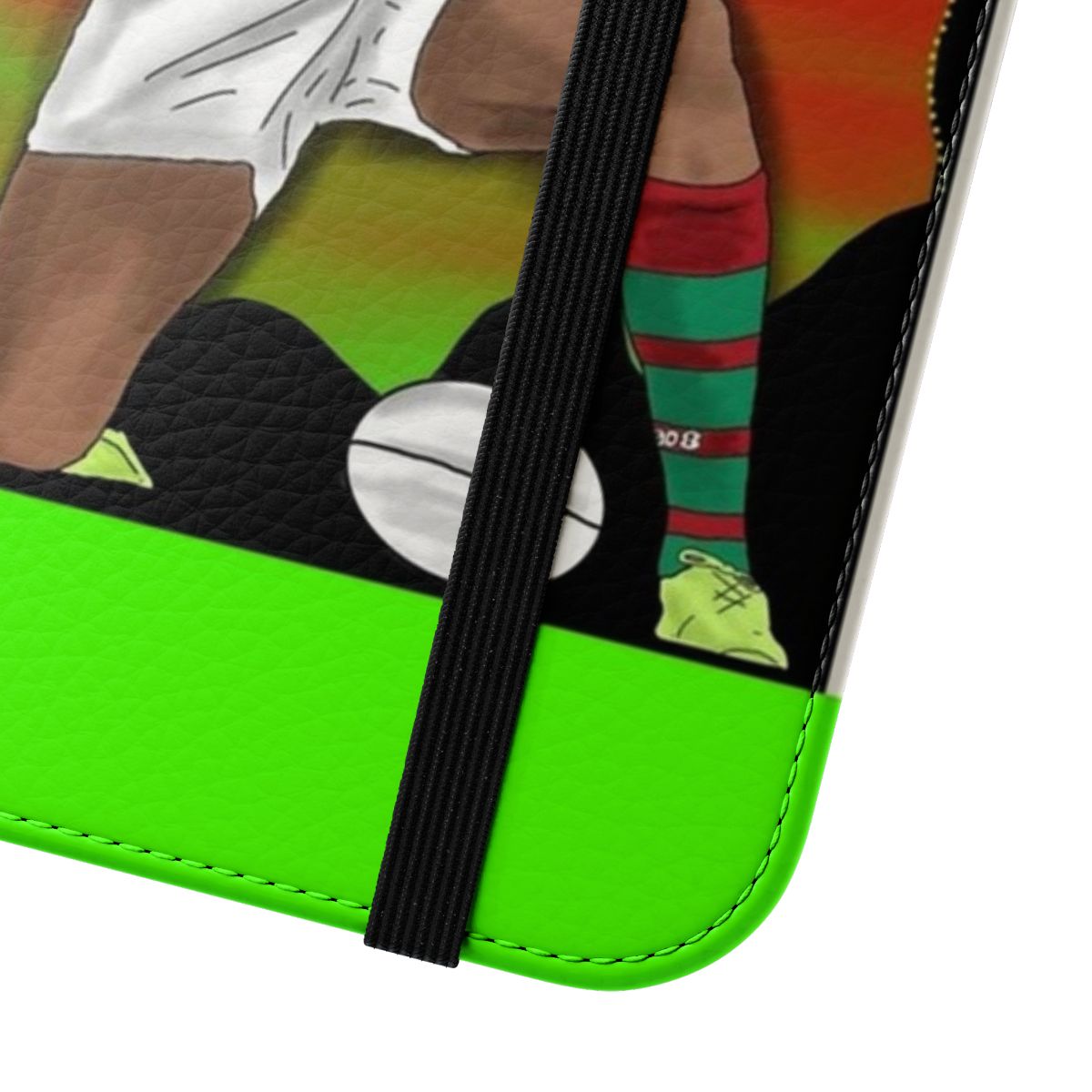 Customizable phone case featuring rugby league player Larrell Mitchell of the South Sydney Rabbitohs - Close Up