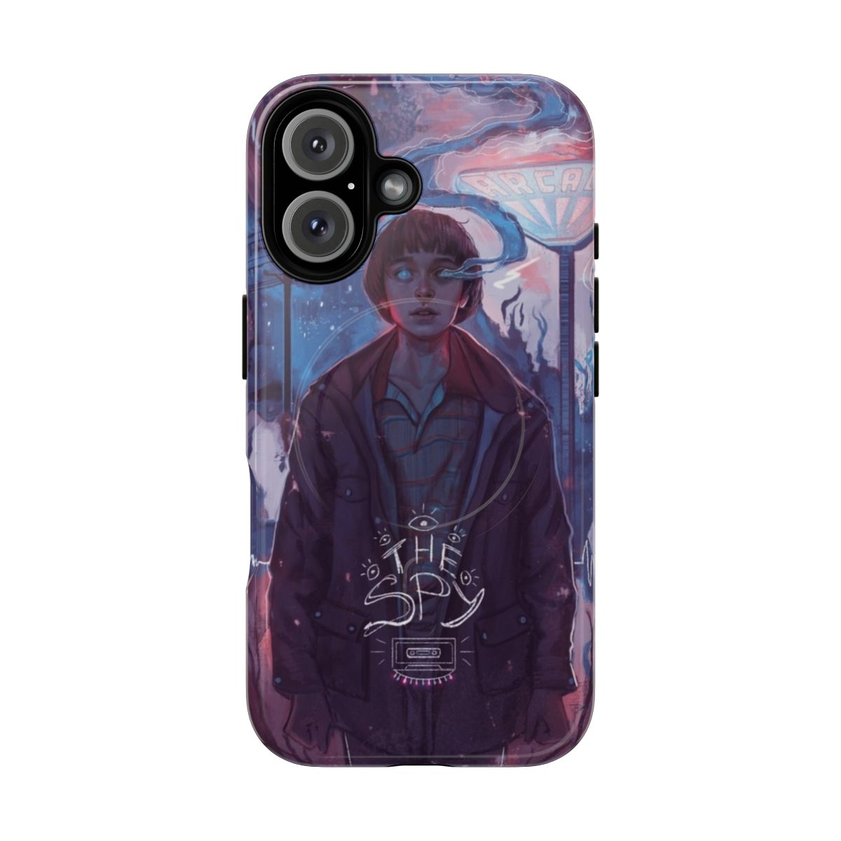 Magnetic tough phone case with Stranger Things theme