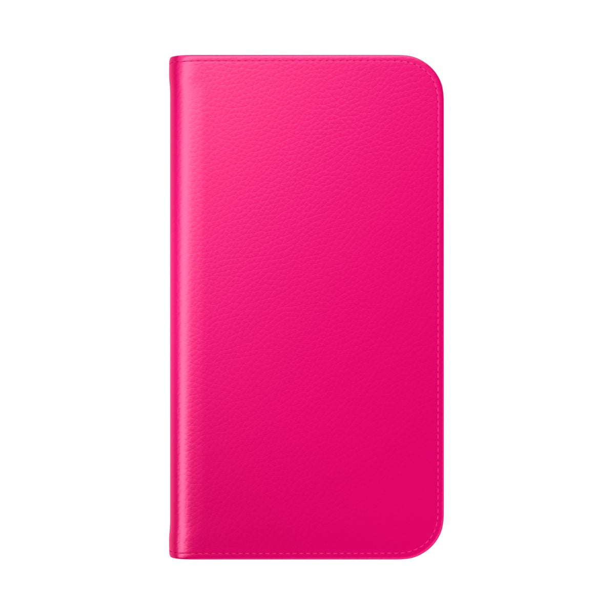 Stylish hot pink flip cover phone case for iPhone XR and iPhone 11 Pro - Folded Back