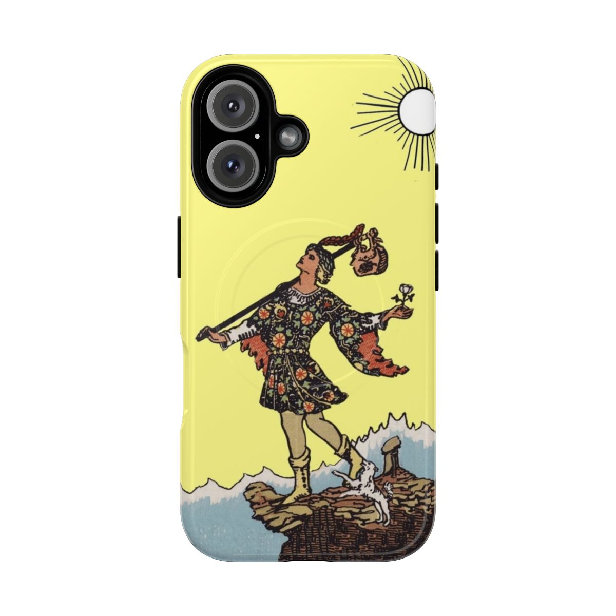 Tarot the Fool card design on a sturdy magnetic phone case