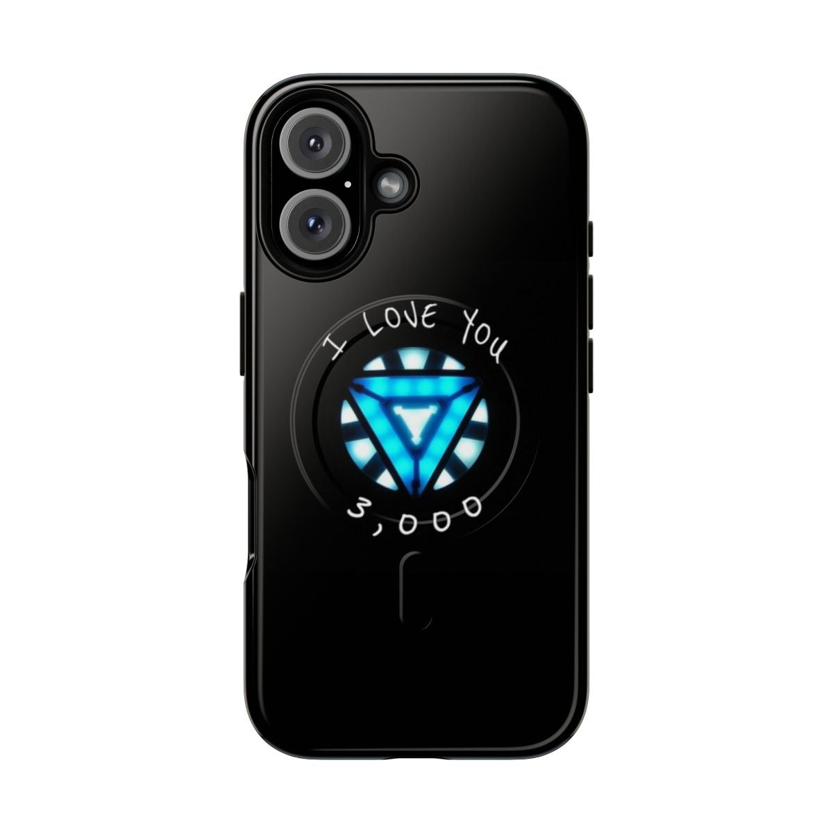 Magnetic phone case featuring an Arc Reactor inspired by the Marvel Cinematic Universe