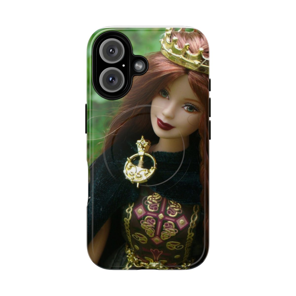 Enchanting green and magical phone case with fairy princess design