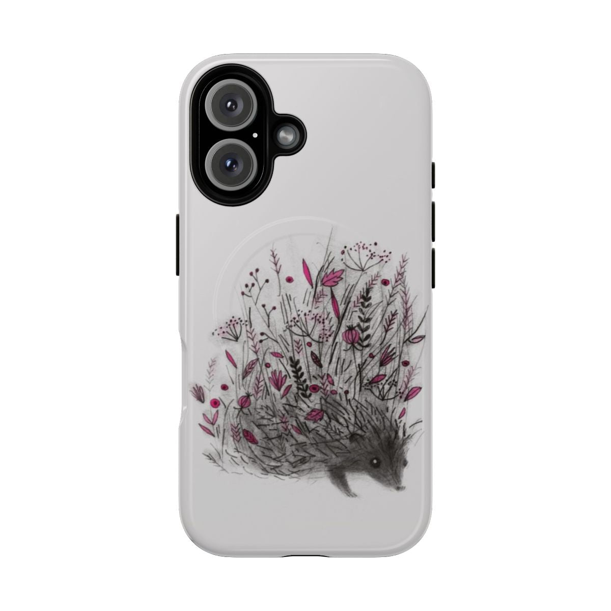 Hedgehog phone case with magnetic tough protection