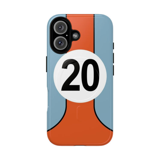 Sleek and durable phone case featuring racing colors and Porsche-inspired design