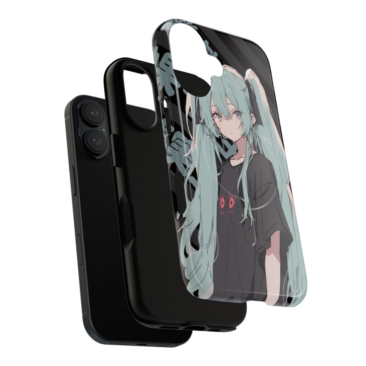 Hatsune Miku inspired phone case with a tough, magnetic design - Layers