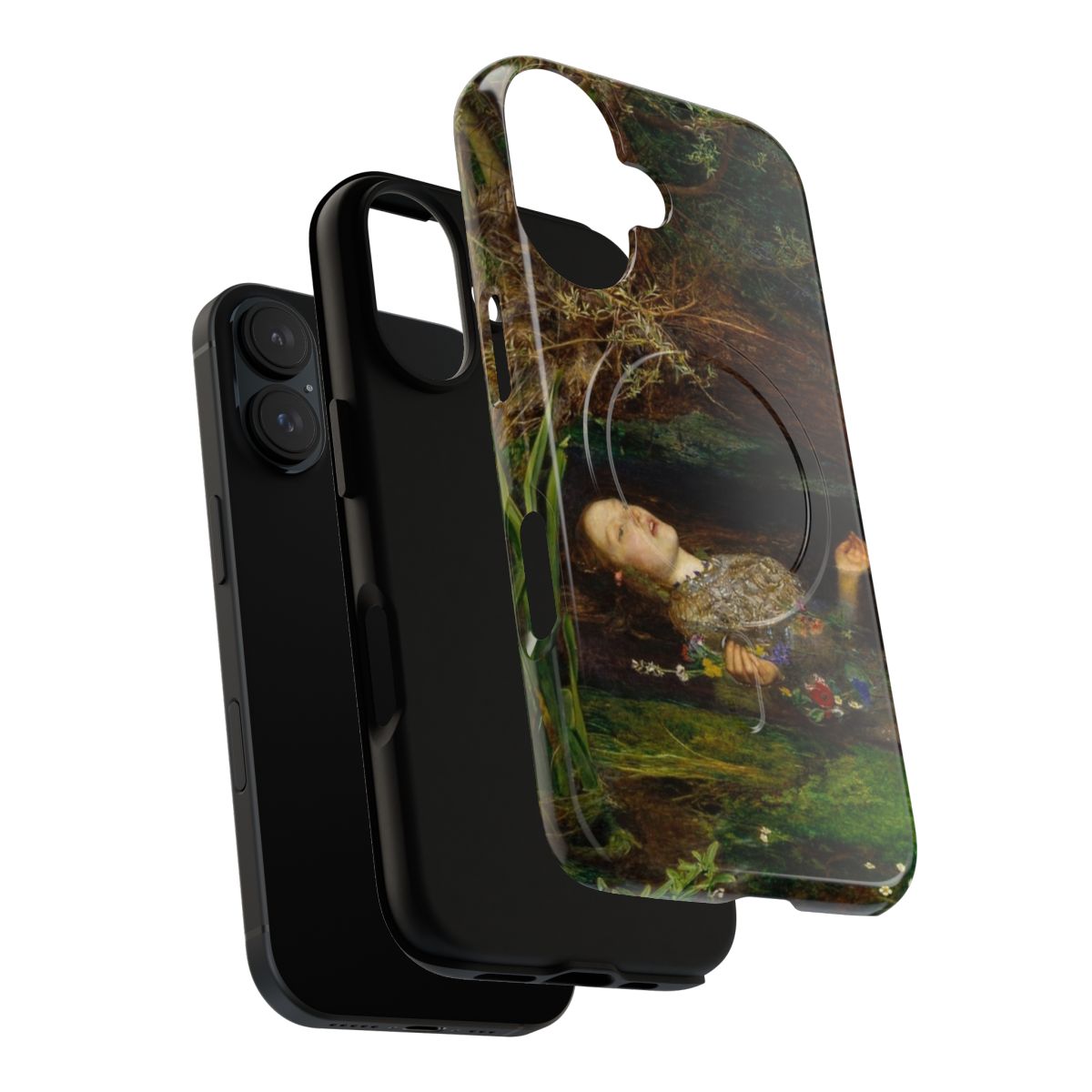 Magnetic tough case featuring the artwork "Ophelia" by John Everett Millais - Layers