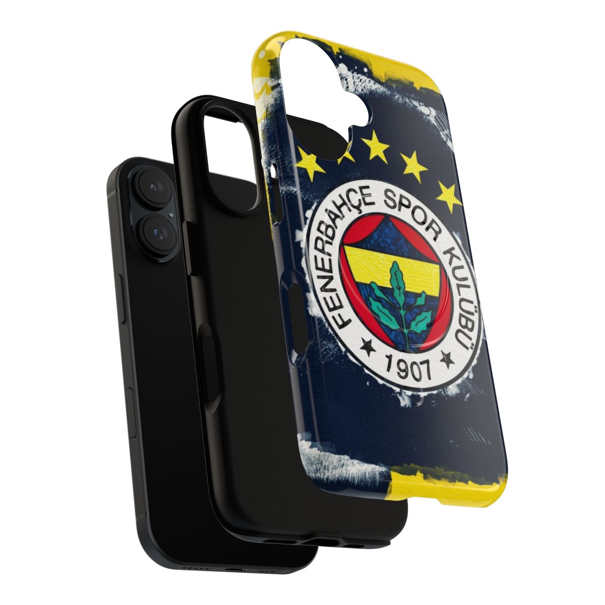 Fenerbahçe 5 star logo on a tough, magnetic phone case - Layers