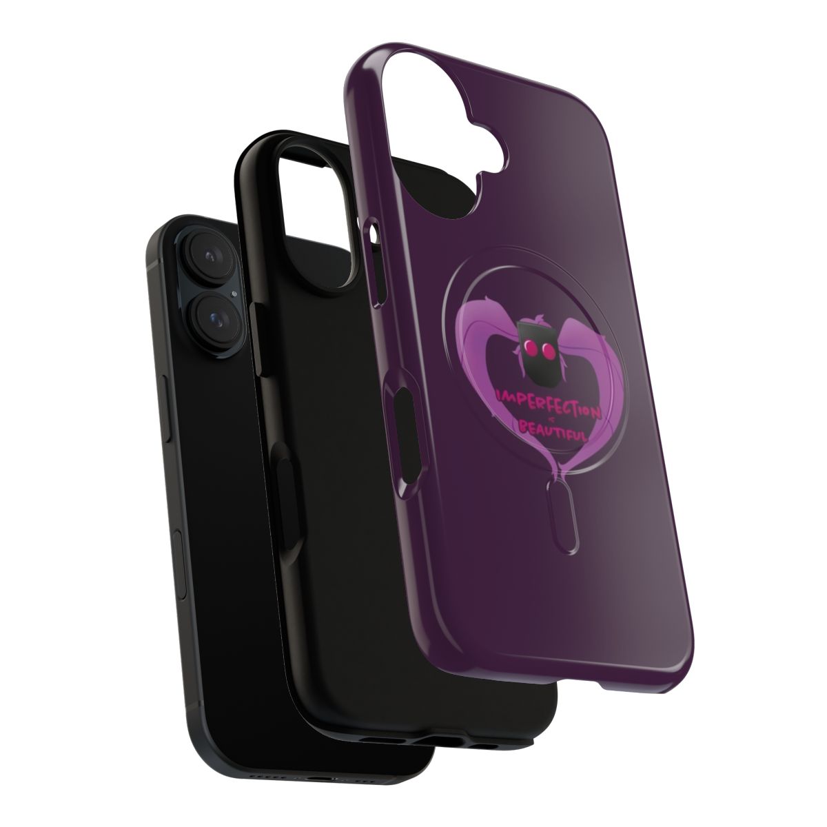 Entrapta-inspired phone case with "Imperfection is Beautiful" design - Layers