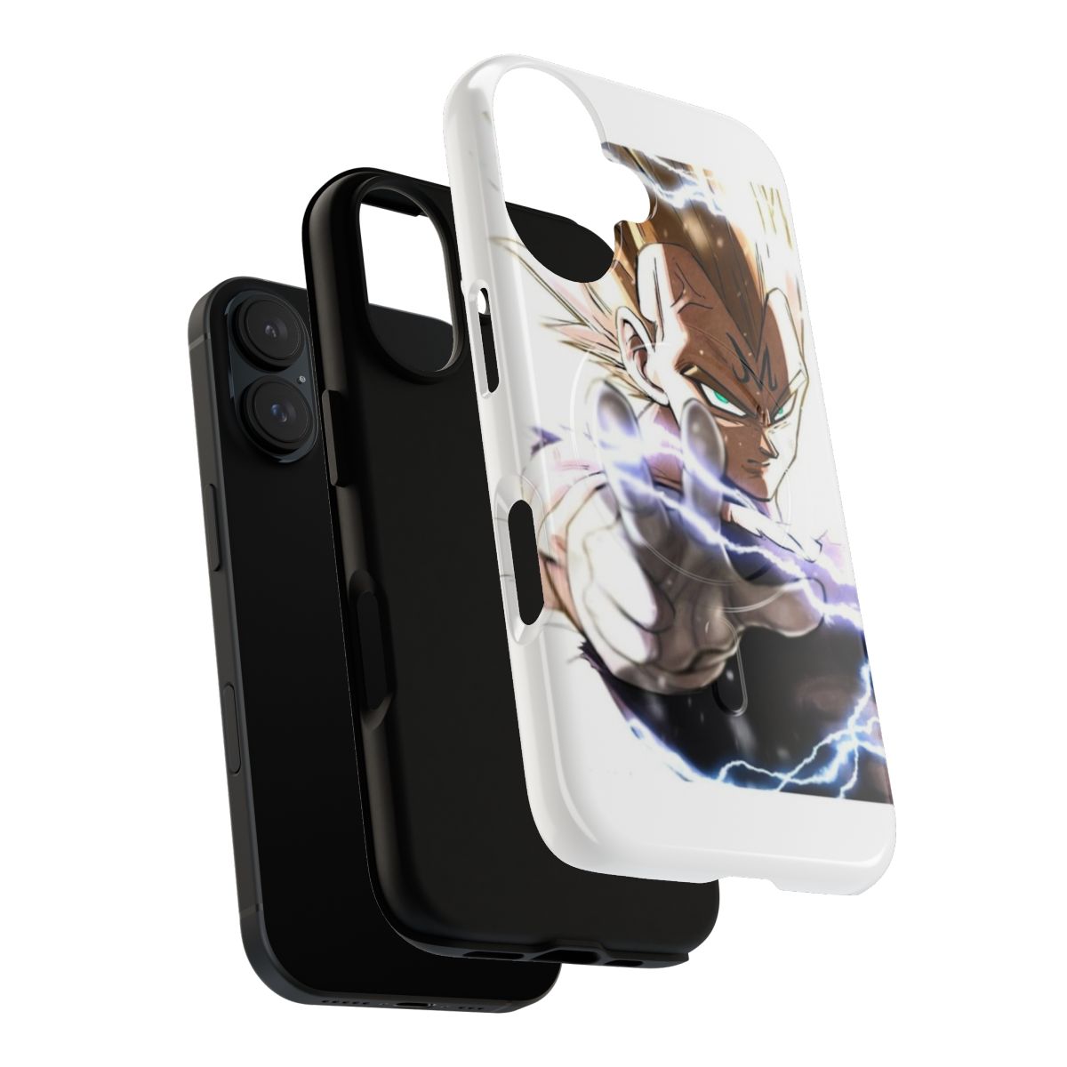 Anime-inspired magnetic tough phone case with Dragon Ball Z and Super design - Layers