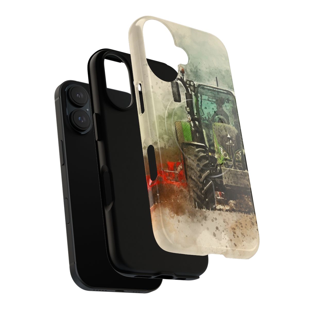 Fendt tractor inspired magnetic phone case with a tough design - Layers