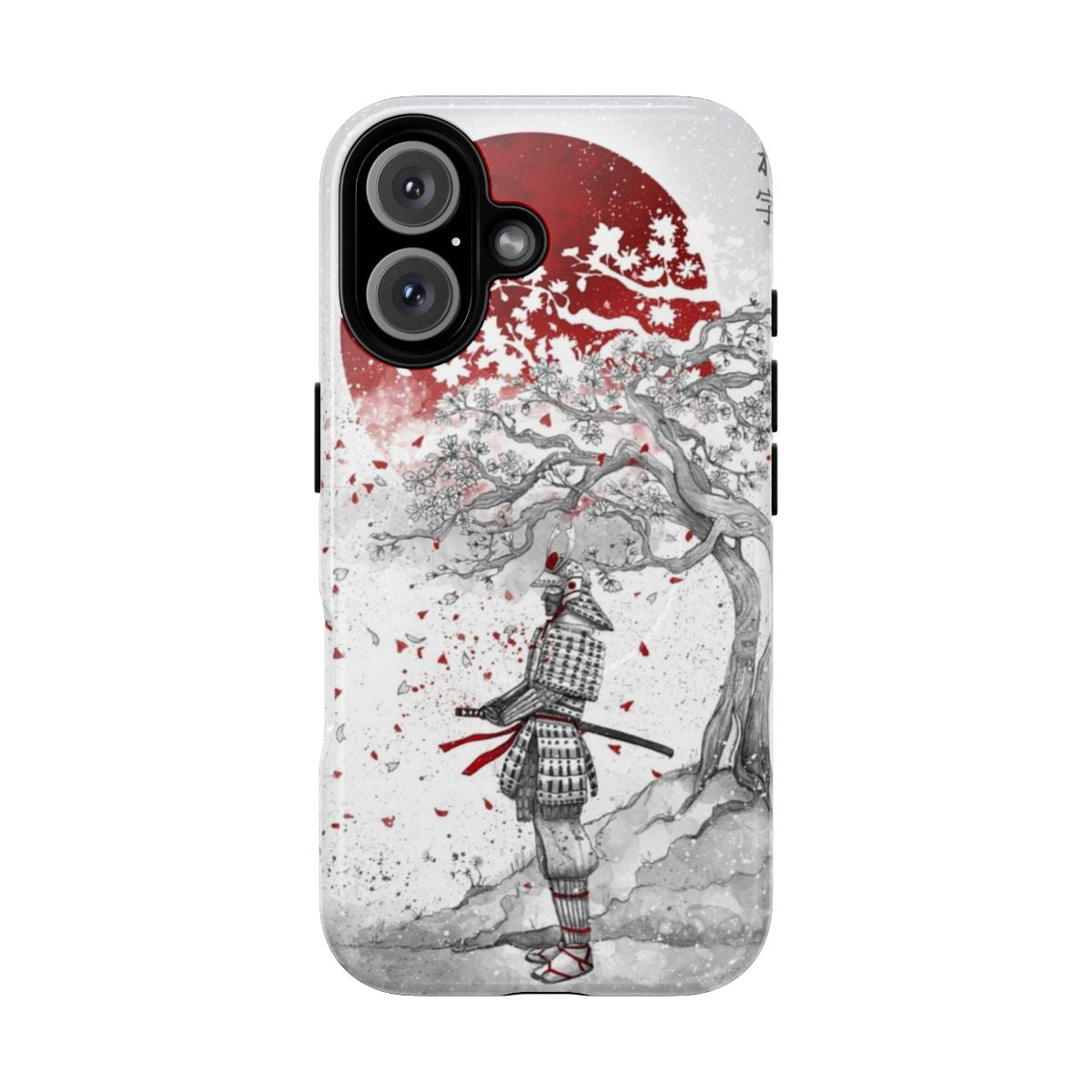 Kireji cutting word phone case with Japanese cultural imagery