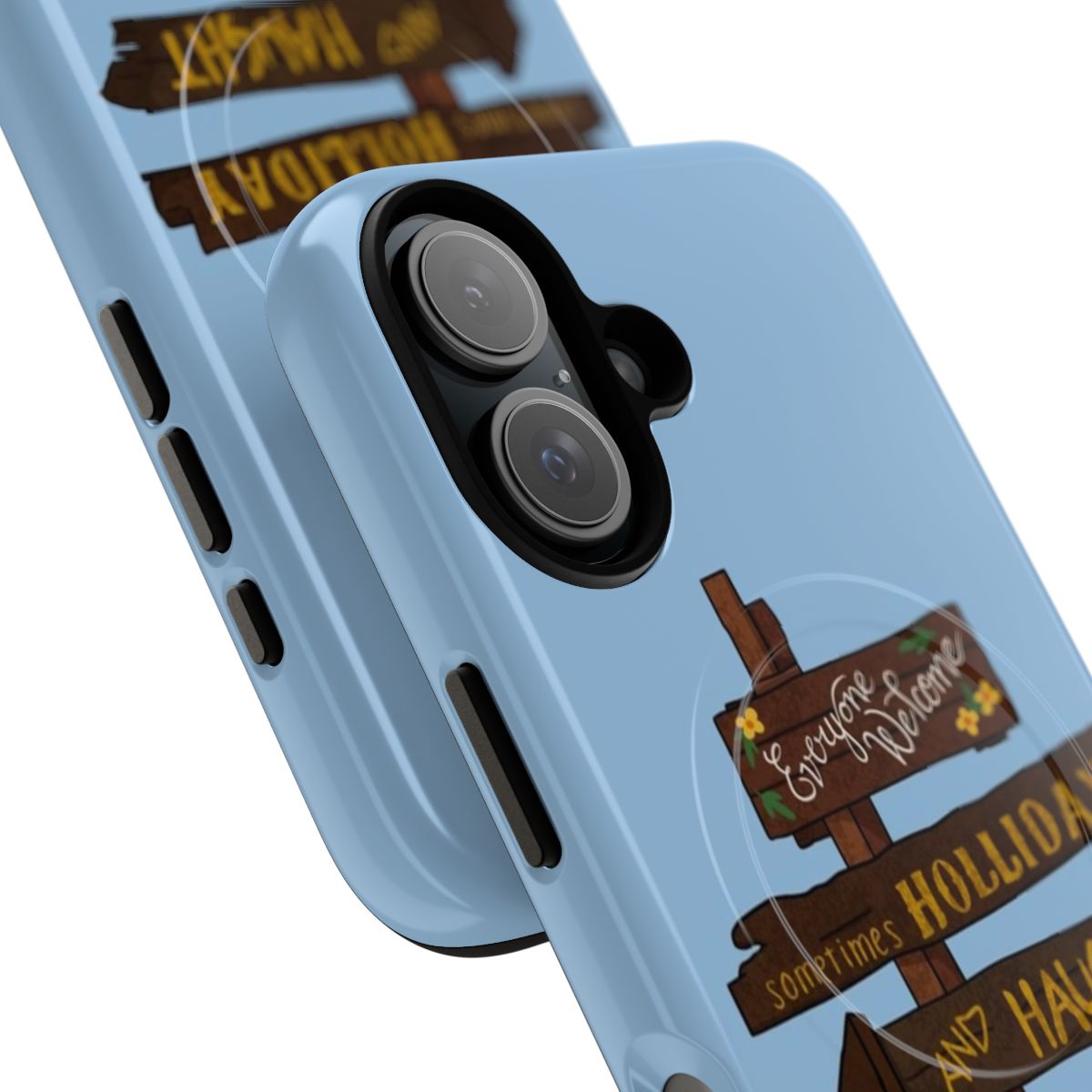 Wynonna Earp inspired phone case featuring the Earp Homestead mailbox design - Detail