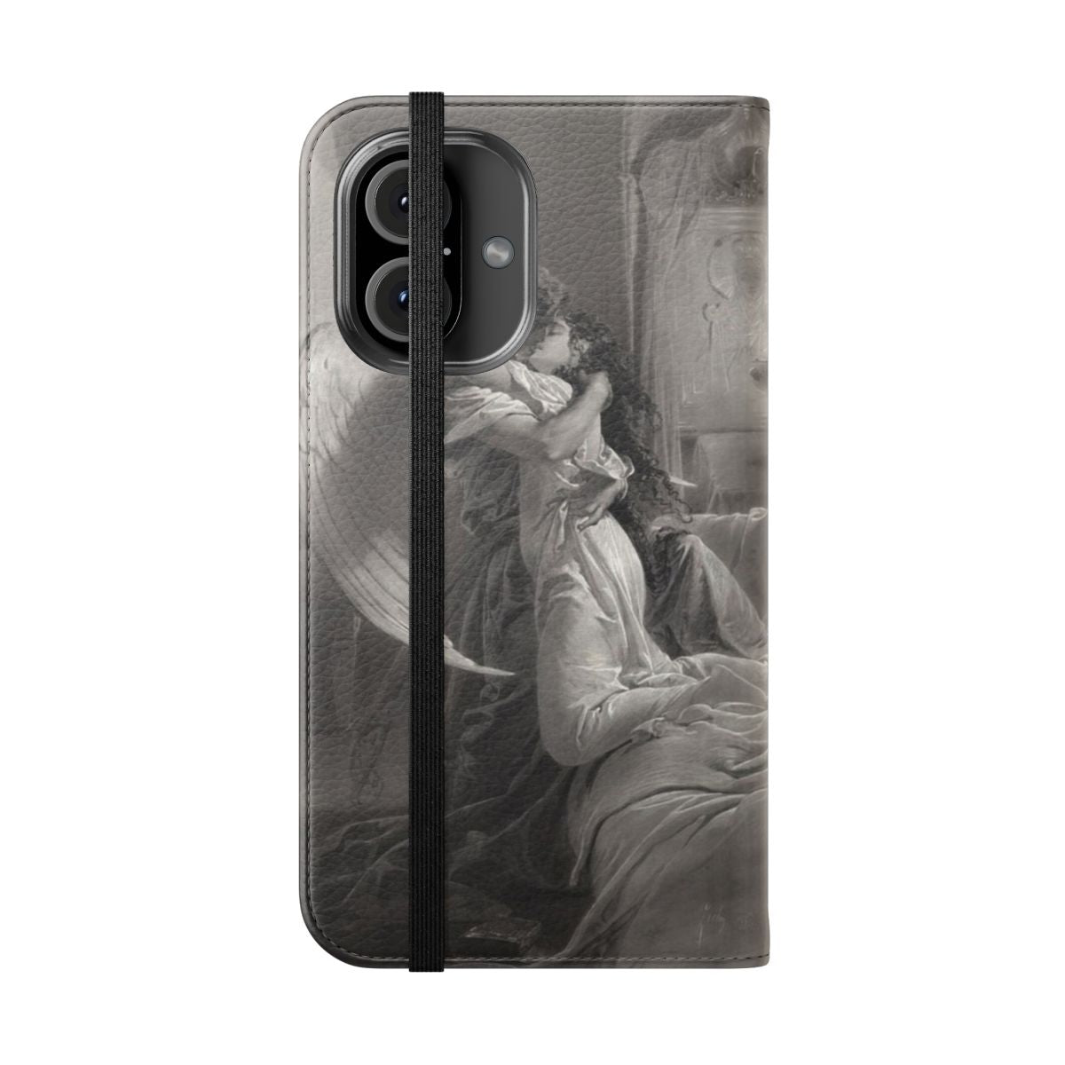 Romantic Encounter by Mihaly von Zichy Inspired Phone Case - Folded Front