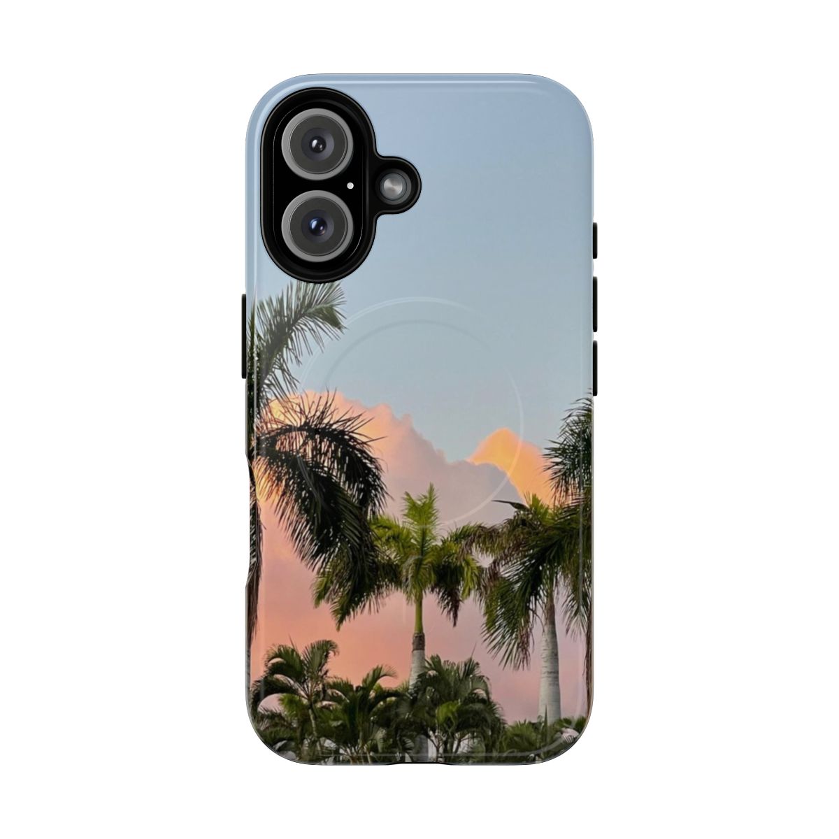 Oahu, Hawaii tropical phone cases with palm trees and aloha design