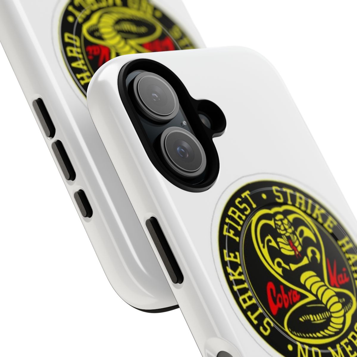 Cobra Kai inspired phone case with magnetic closure and tough design - Detail