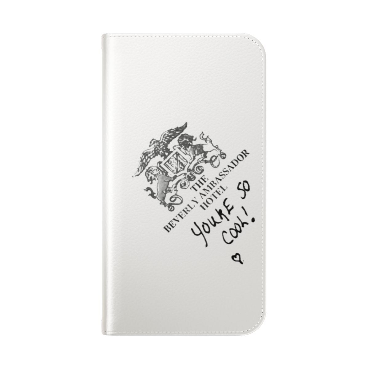 Flip cover phone case featuring the iconic "You're so cool!" quote from the 1993 film True Romance - Folded Back