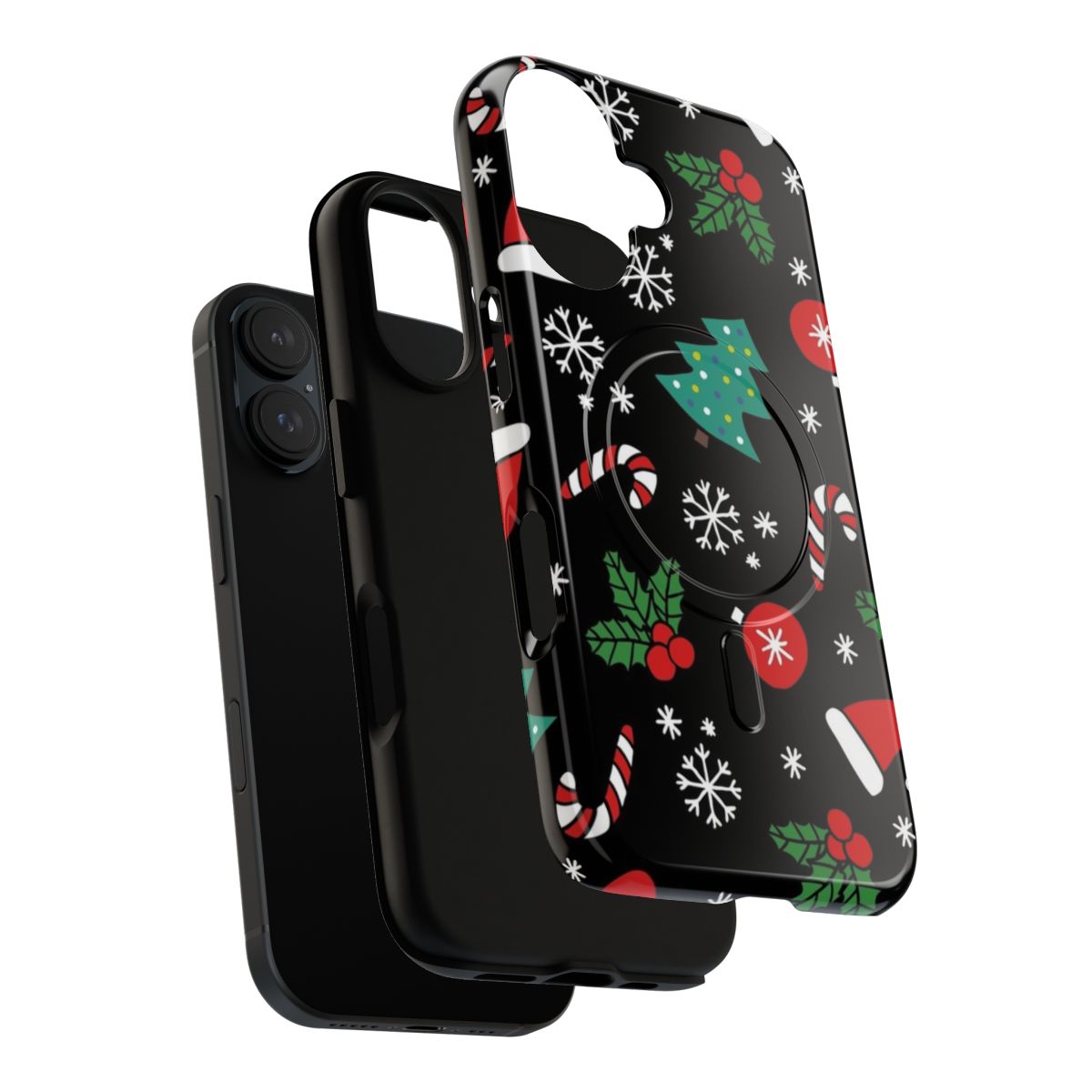 Christmas magnetic phone cases with festive designs - Layers