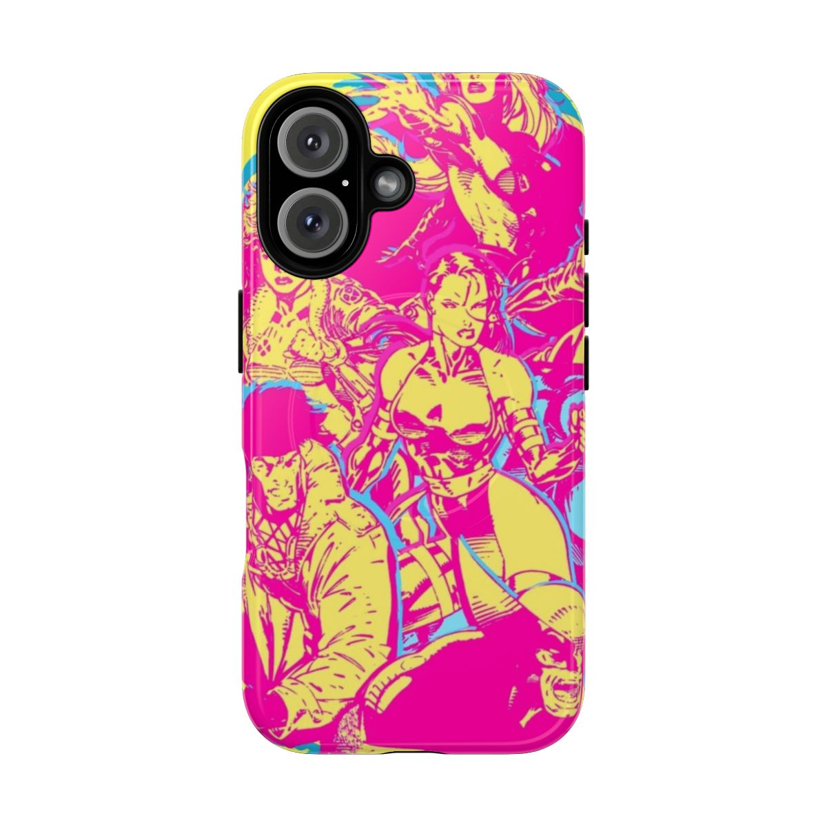 Retro-inspired phone case featuring the X-Men characters designed by Jim Lee