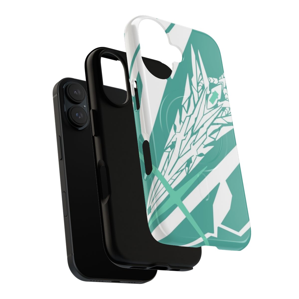 Magnetic protective phone case featuring Xenoblade Chronicles 2 design - Layers