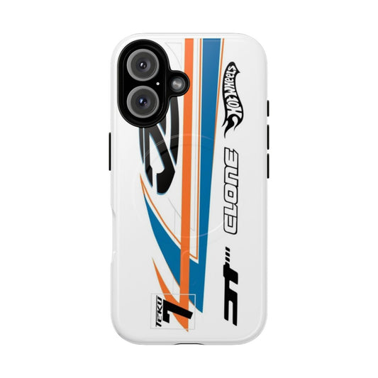 Tough magnetic phone case featuring the Power Rage brand and characters