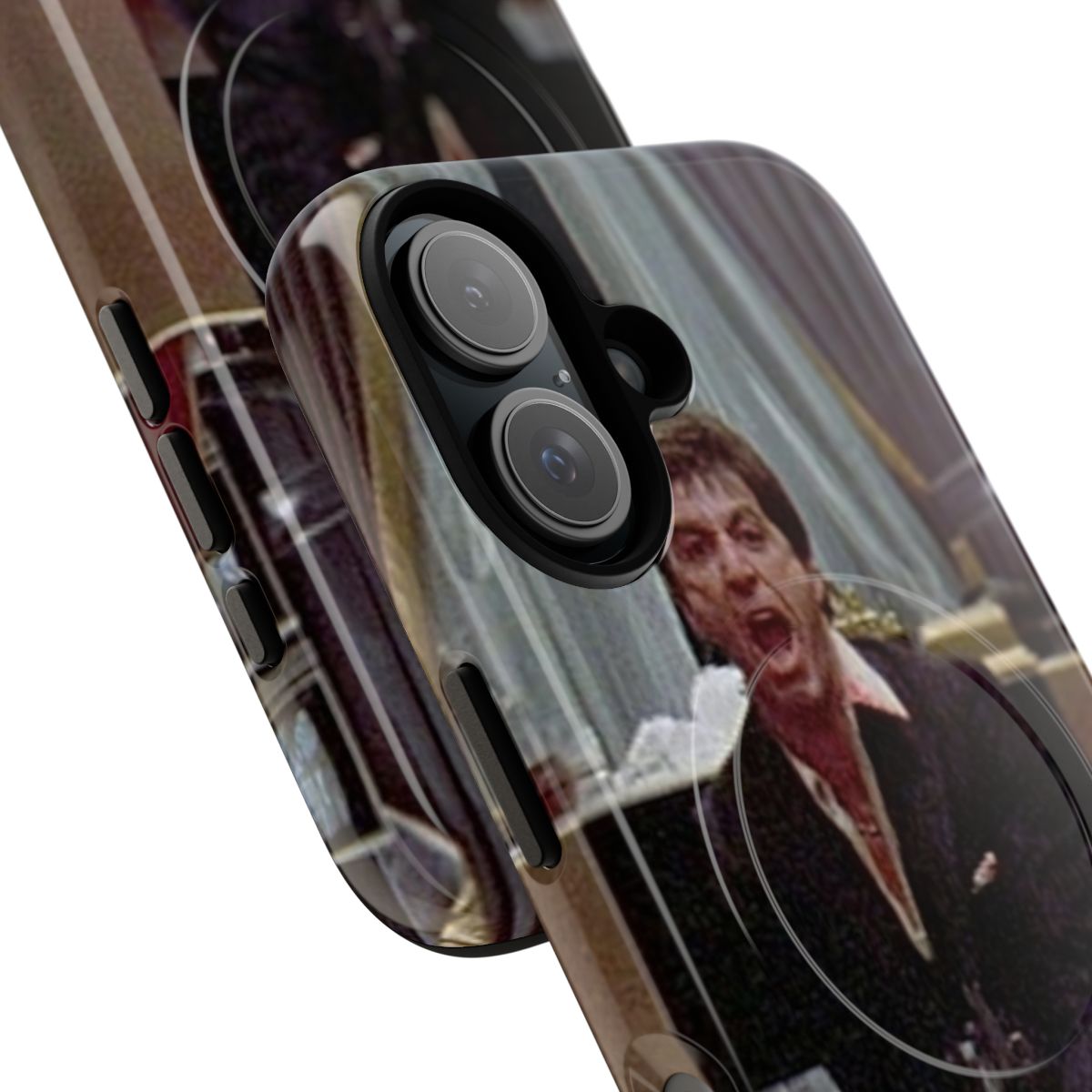 Tough Phone Case with Scarface-Inspired Pop Art Design - Detail