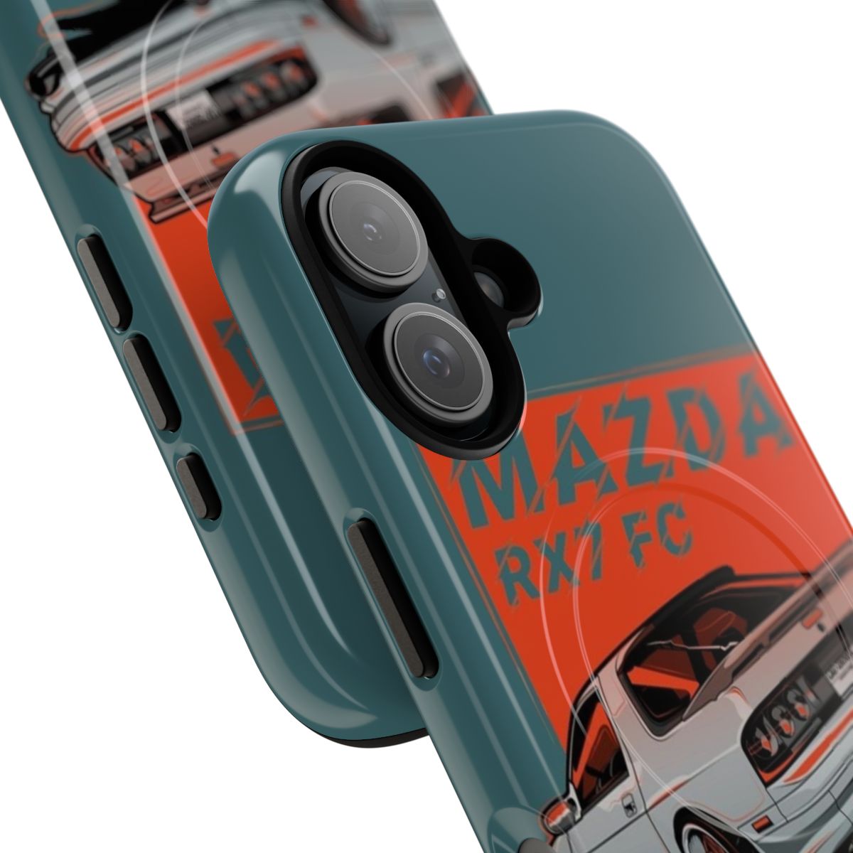 Mazda RX7 FC3S custom phone case with graphic design - Detail