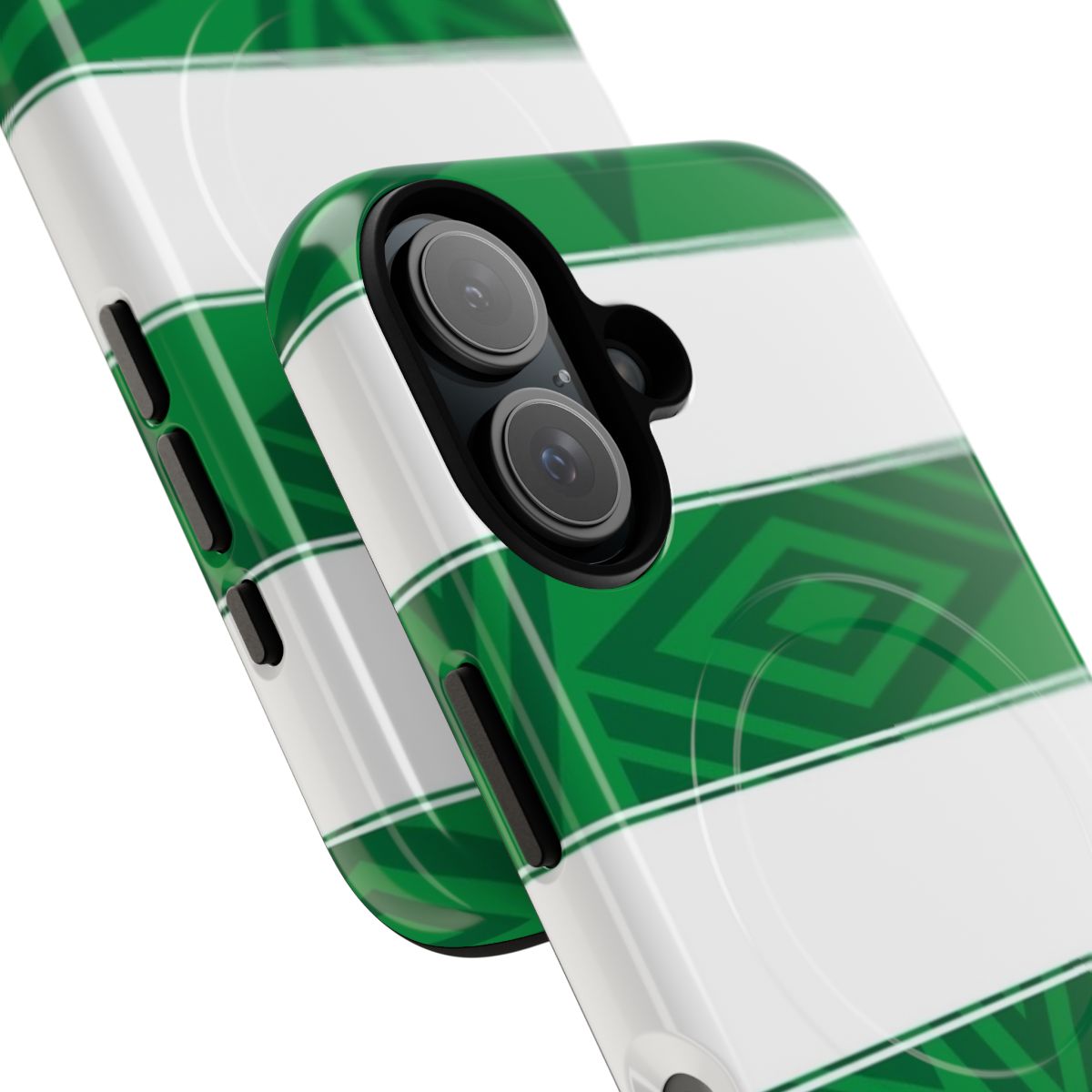 Retro Celtic Football Club Tough Phone Case with Pattern Design - Detail