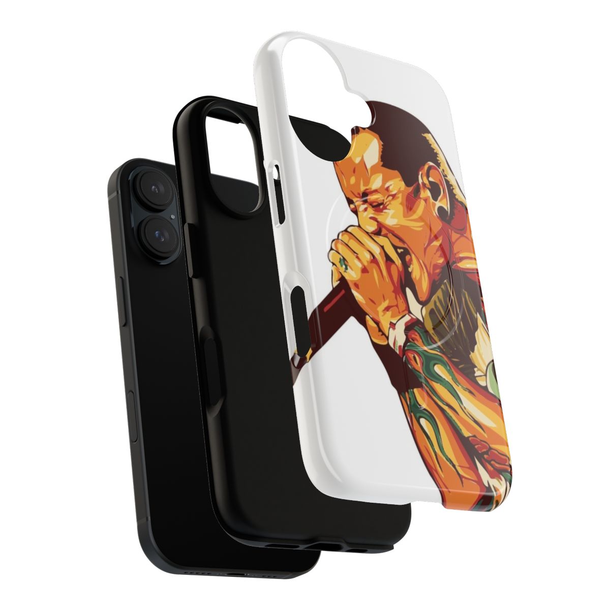 Magnetic tough phone case with a rocker, music, and punk rock design - Layers