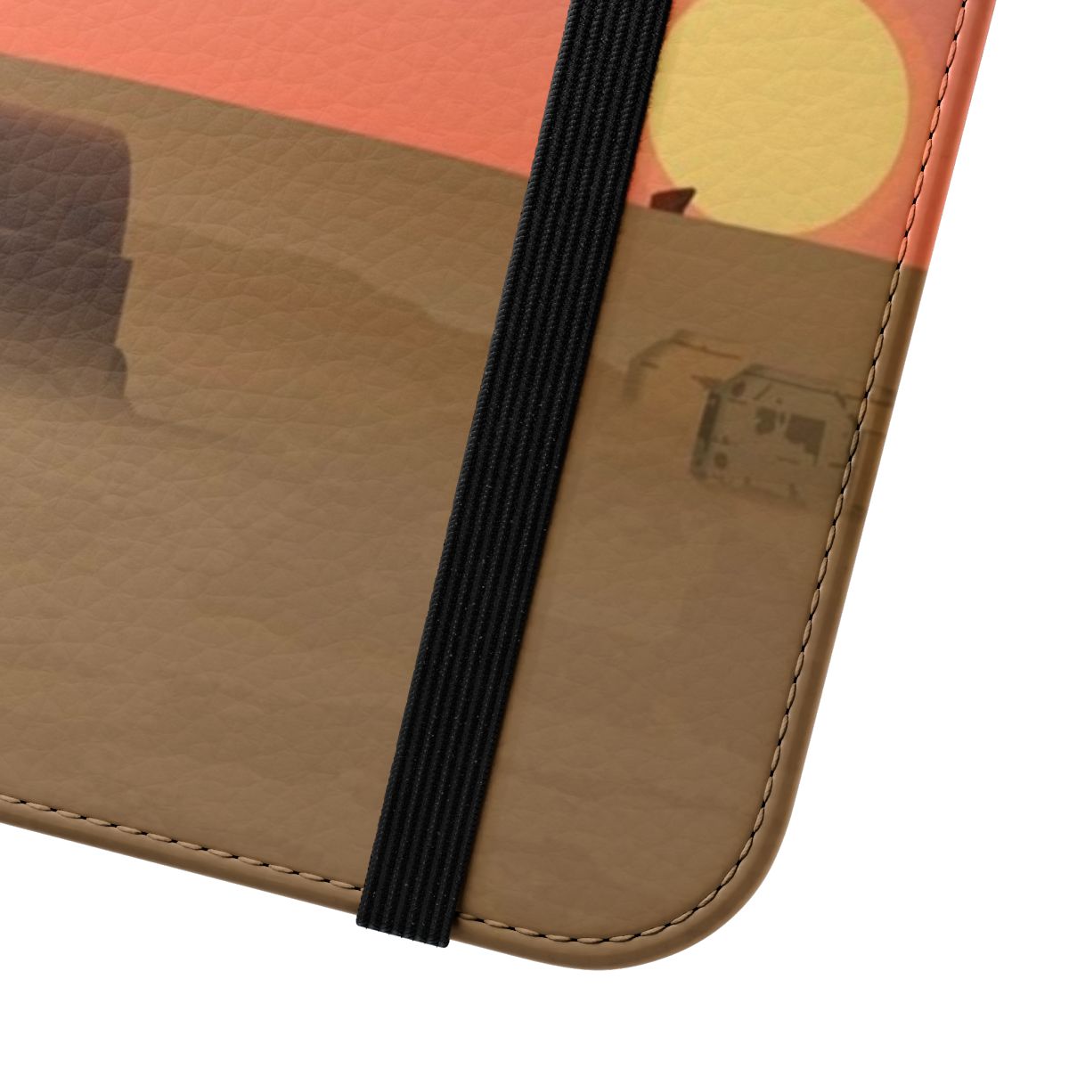 Tatooine Sunset-Inspired Flip Cover Phone Case - Close Up