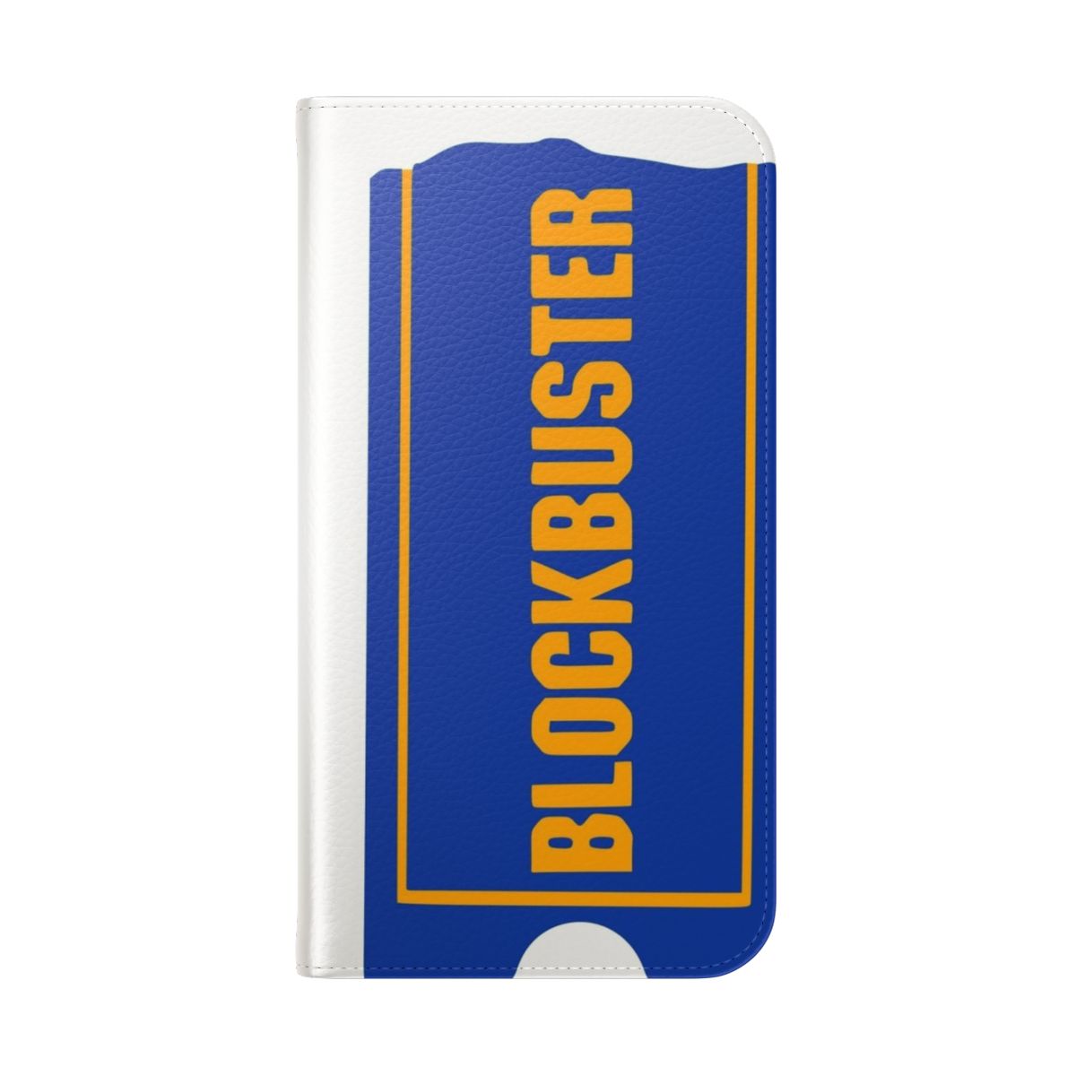 Retro 90s-themed flip phone case with Blockbuster Video-inspired design - Folded Back