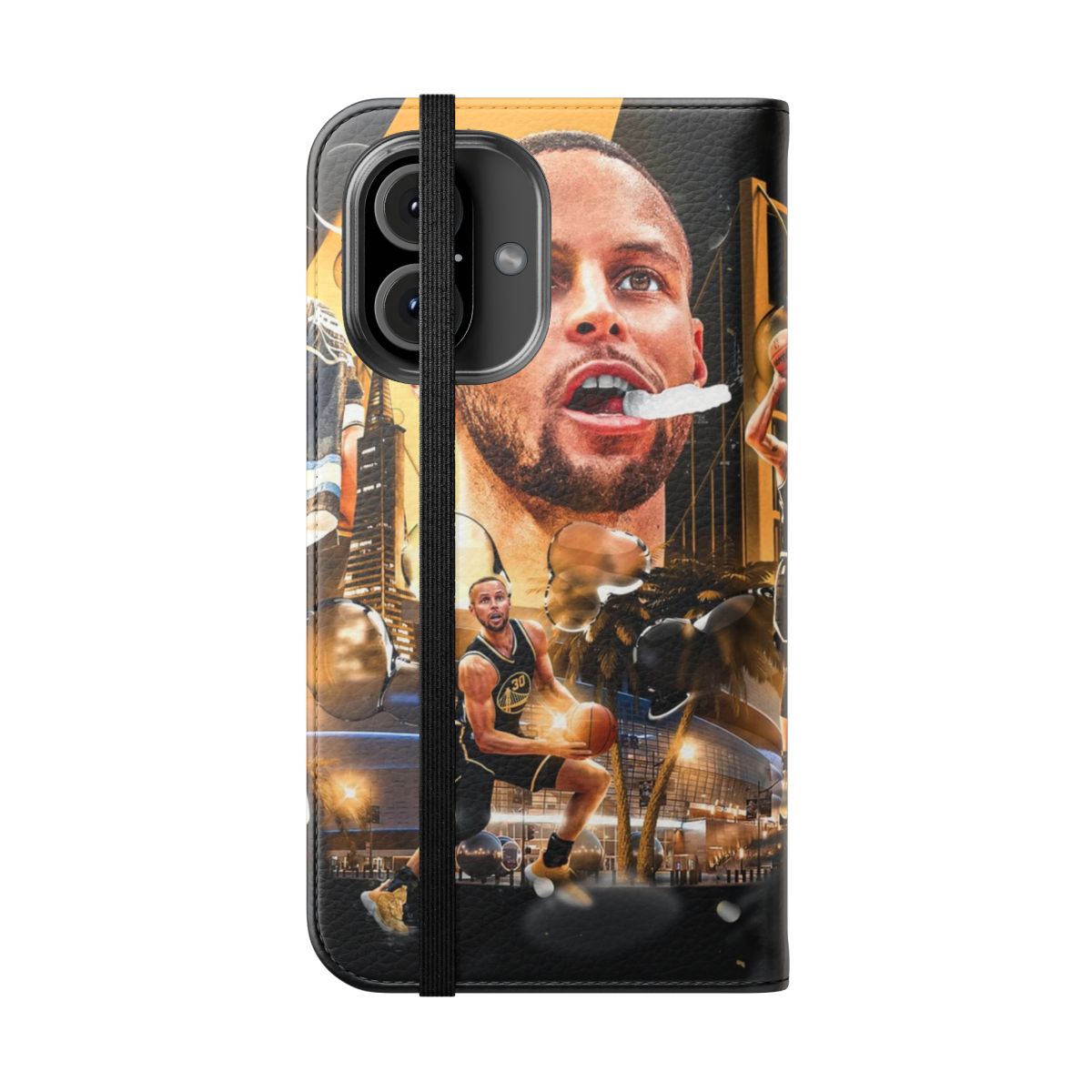 Stephen Curry Basketball Phone Case - Folded Front