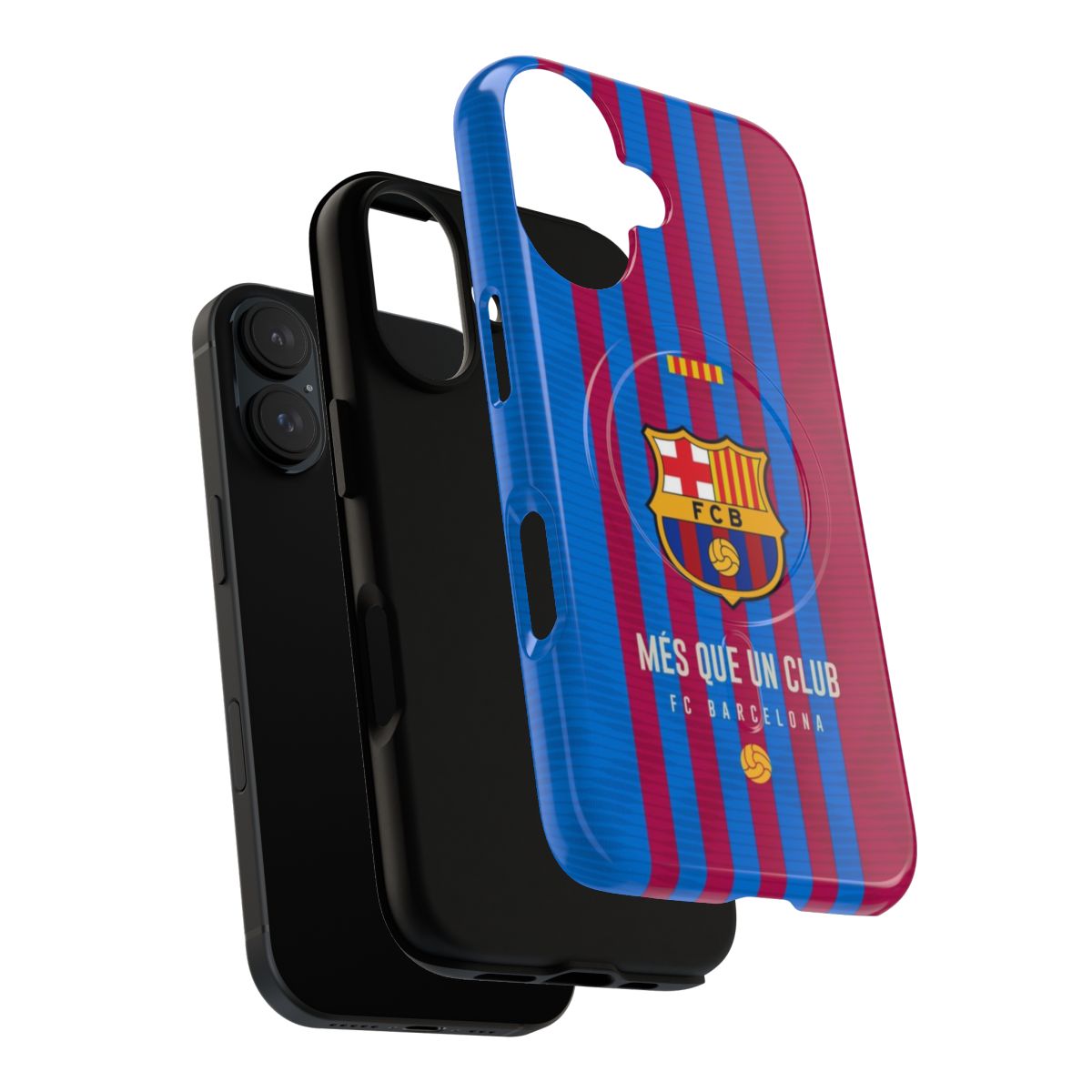 Barcelona football club phone case with magnetic closure and tough protection - Layers