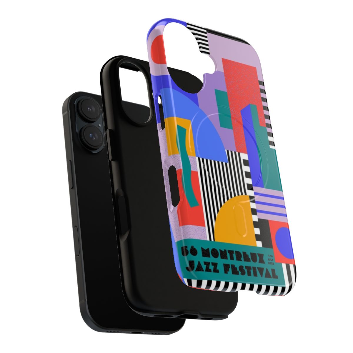 Poster-inspired Camille Walala 2022 magnetic tough phone case - Layers