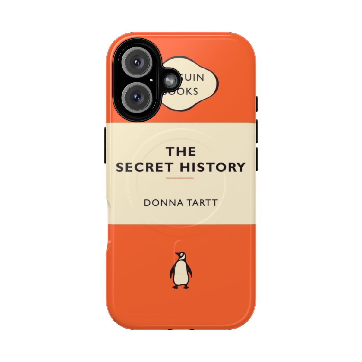 Magnetic tough phone case featuring the iconic book cover design of Donna Tartt's "The Secret History"