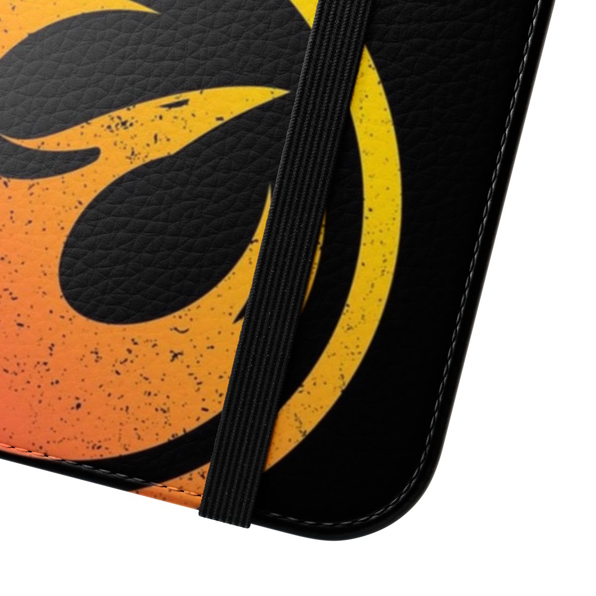 Distressed Star Wars Rebels-inspired flip cover phone case - Close Up