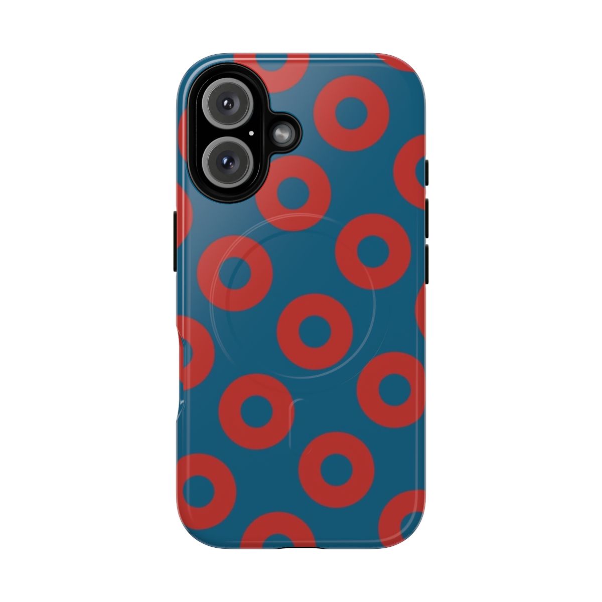 Phish-inspired donut magnetic phone case with band logo