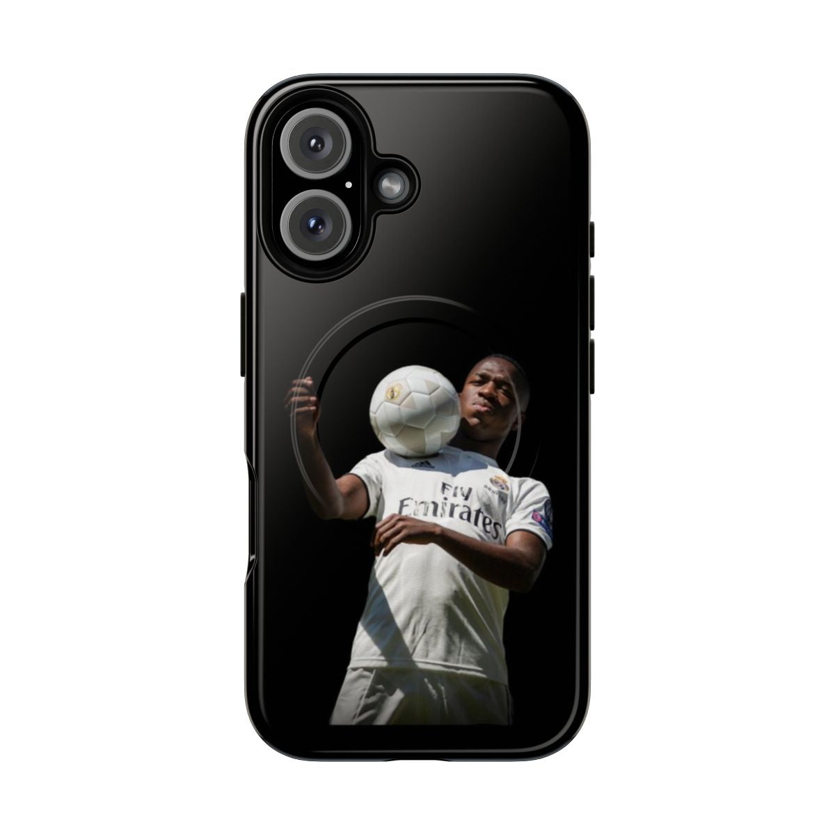 Magnetic tough phone case featuring vibrant Vinicius Junior artwork