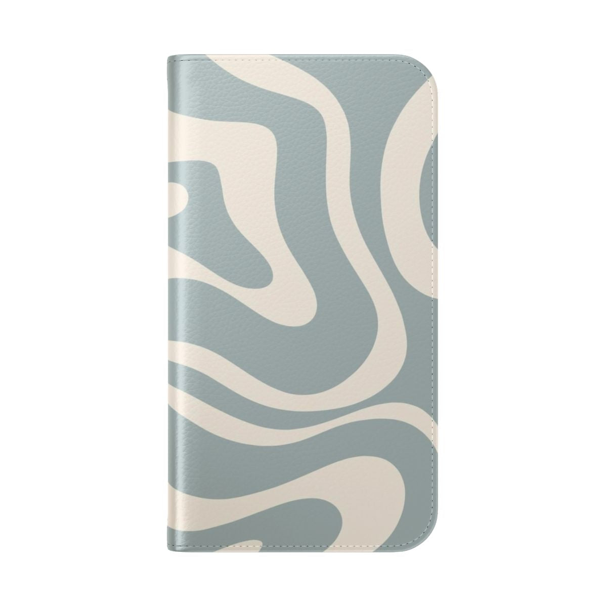 Stylish abstract pattern design on a flip phone case - Folded Back