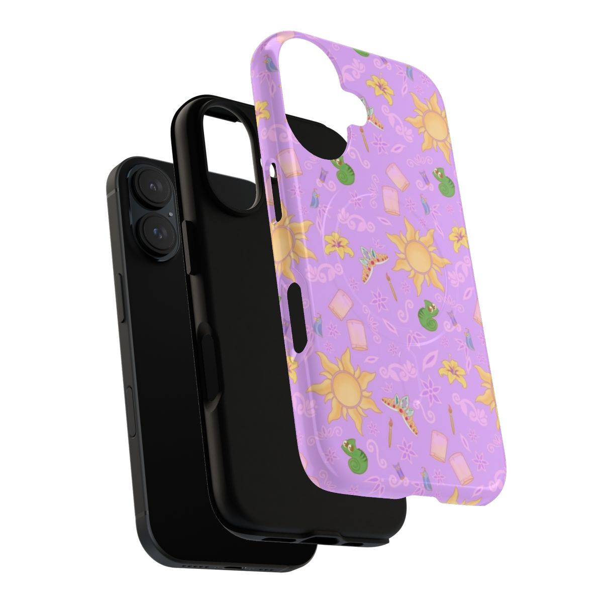 Magnetic Tough Phone Case featuring a Rapunzel inspired design - Layers